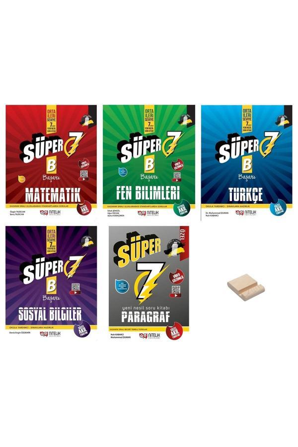 Nitelik Yayınları 7. Sınıf Beceri Temelli B Matematik Türkçe Fen Sosyal Ve Paragraf 5Li Tüm Dersler Soru Bankası - Nitelik Yayınları - Image 1