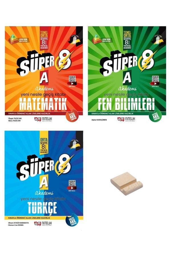 Nitelik Yayınları Lgs 8. Sınıf Yeni Nesile Geçiş A Matematik Fen Ve Türkçe 3Lü Set Soru Bankası - Nitelik Yayınları - Image 1