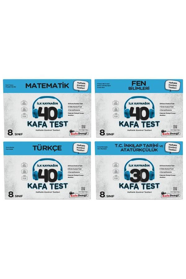 Kafa Dengi Yayınları Lgs 8. Sınıf Çöz Bitir Yaprak Test 4Lü Set - Kafa Dengi - Image 1