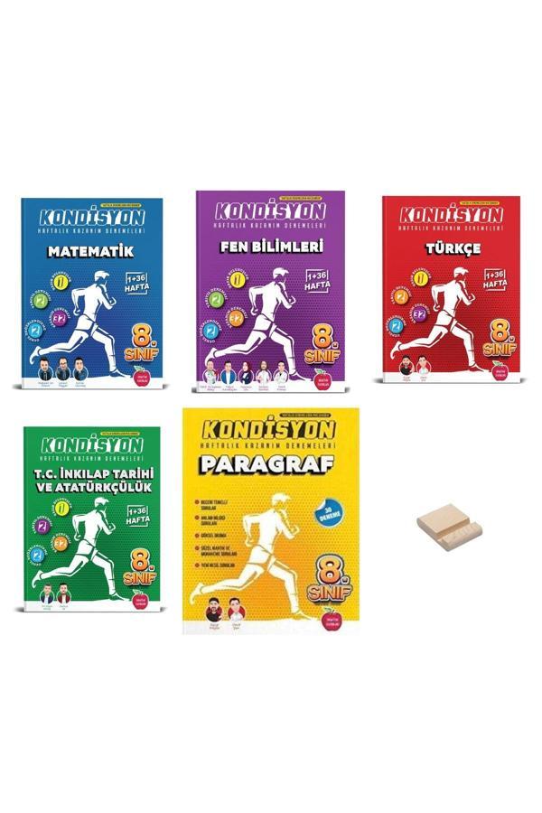 Newton Yayınları Lgs 8. Sınıf Kondisyon Denemeleri Matematik Fen Türkçe İnkılap Ve Paragraf 5Li Set - Newton Yayınları - Image 1