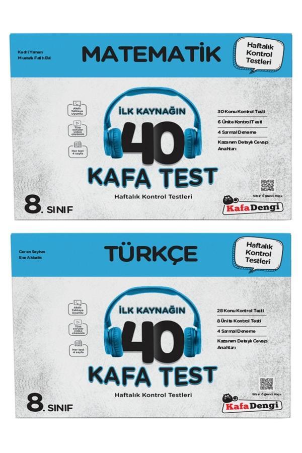 Kafa Dengi Yayınları Lgs 8. Sınıf Çöz Bitir Yaprak Test Matematik Ve Türkçe - Kafa Dengi - Image 1
