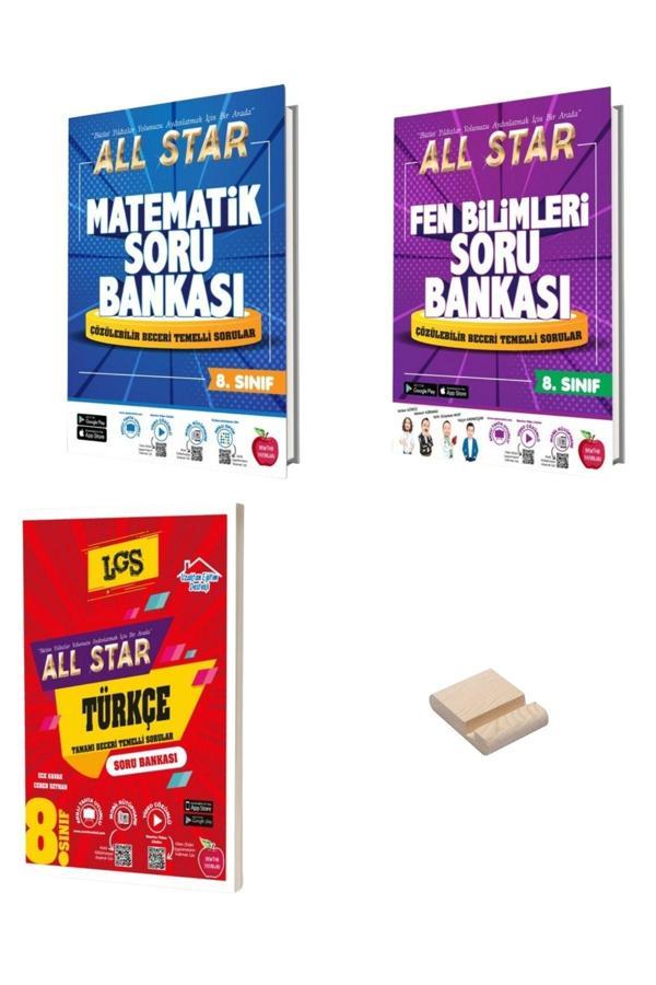 Newton Yayınları Lgs 8. Sınıf All Star Matematik Fen Bilimleri Ve Türkçe Soru Bankası 3Lü Set - Newton Yayınları - Image 1