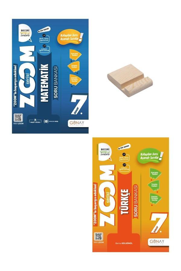 Günay Yayınları 7. Sınıf Zoom Matematik Ve Türkçe Soru Bankası - Günay Yayınları - Image 1