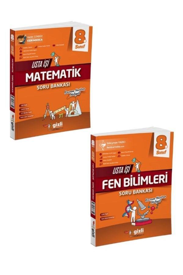 Gizli Yayınları 8.Sınıf  Matematik- Fen Bilimleri Usta İşi  Soru Bankası - Gizli Yayınları - Image 1