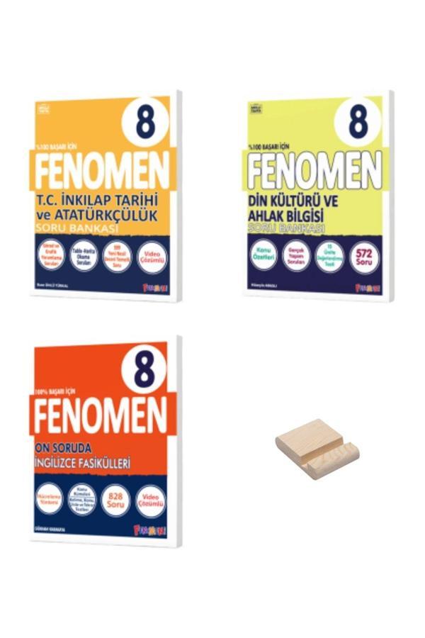Fenomen Yayıncılık Lgs 8. Sınıf İnkılap Tarihi Din Ve İngilizce Soru Bankaları 3 Kitap - Fenomen Yayıncılık - Image 1