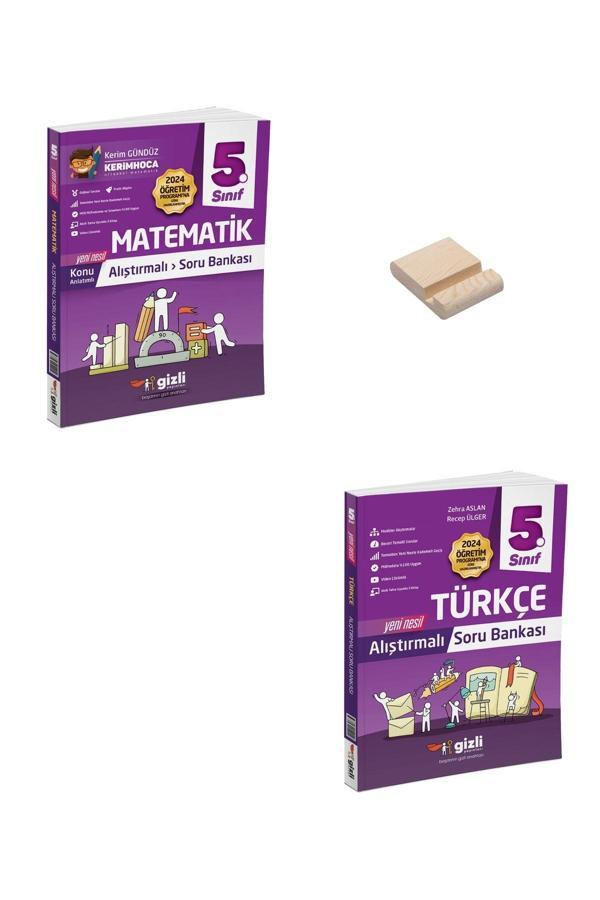 Gizli Yayınları 5. Sınıf Konu Anlatımlı Alıştırmalı Matematik Ve Türkçe Soru Bankası - Gizli Yayınları - Image 1