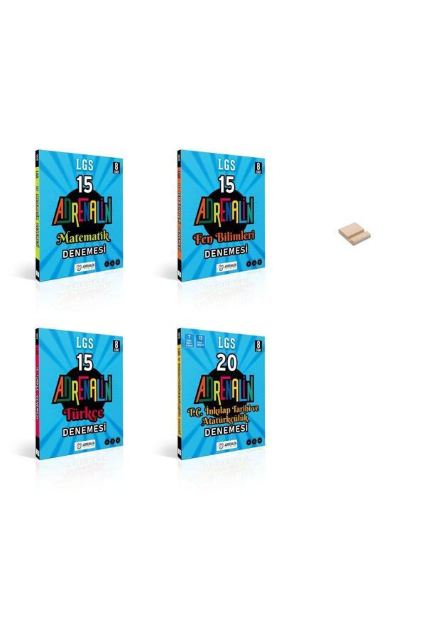 Adrenalin Yayınları Lgs 8. Sınıf Matematik Fen Türkçe Ve İnkılap 4Lü Branş Denemeleri - Adrenalin Yayınları - Image 1