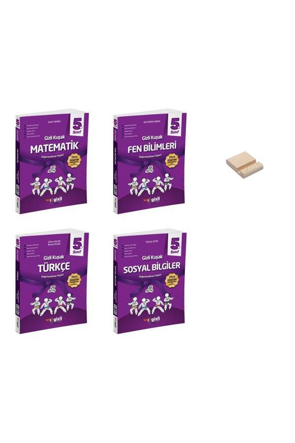 Gizli Yayınları 5. Sınıf Gizli Kuşak Matematik Fen Türkçe Ve Sosyal Değerlendirme Föyleri (Deneme) 4Lü Set - Gizli Yayınları - Image 1