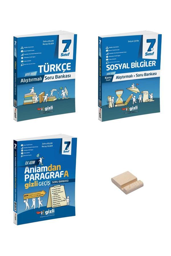 Gizli Yayınları 7. Sınıf Konu Anlatımlı Alıştırmalı Türkçe Sosyal Ve Paragraf Soru Bankası 3 Kitap - Gizli Yayınları - Image 1
