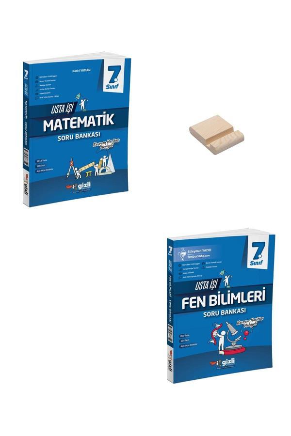 Gizli Yayınları 7. Sınıf Usta İşi Matematik Ve Fen Bilimleri Soru Bankası - Gizli Yayınları - Image 1