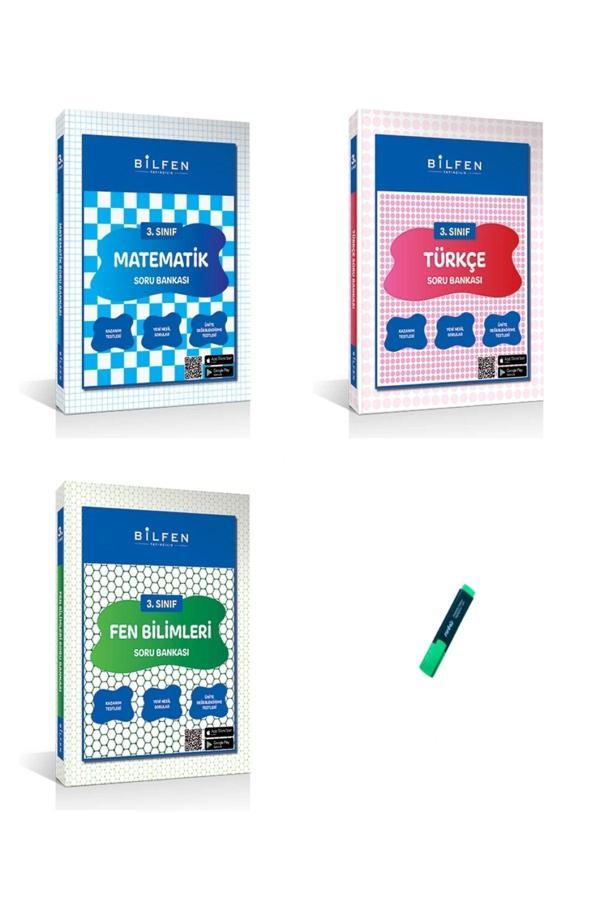 Bilfen Yayıncılık 3. Sınıf Yeni Nesil Matematik Türkçe Ve Fen Bilimleri Soru Bankası 3Lü Set - Bilfen Yayınları - Image 1
