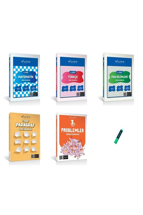 Bilfen Yayıncılık 3. Sınıf Yeni Nesil Matematik Türkçe Fen Problem Ve Paragraf Soru Bankası 5Li Set - Bilfen Yayınları - Image 1