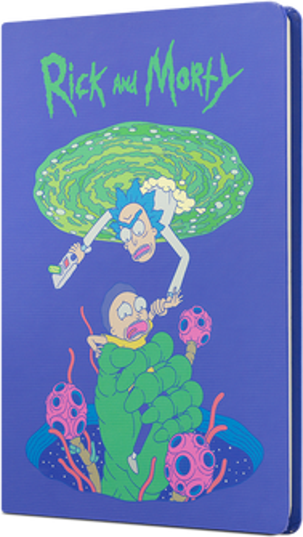 Mabbels Rick And Morty Sert Kapak Butik Not Defteri Mor 80 Yaprak Çizgisiz 15X21Cm Dft-388081 - Image 1