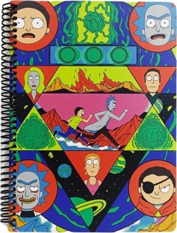 Mabbels Rick And Morty Spiralli Not Defteri Kırmızı 80 Yaprak Çizgili 17X24Cm Dft-388517 - Image 1