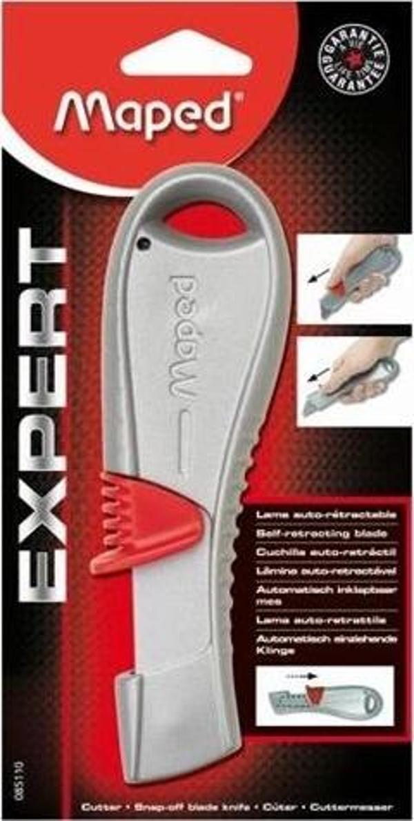 Maped Expert Metal Maket Bıçağı Otomatik Geri Çekilen Metal Maket Bıçak 3154140851101 - Image 1