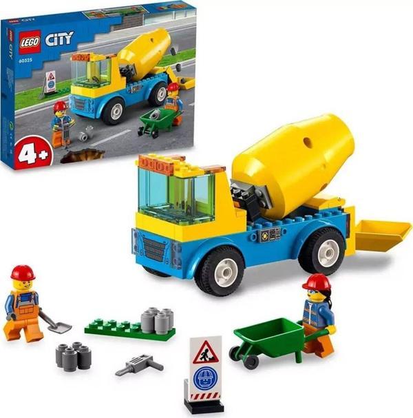 LEGO City Cement Mixer Truck Lsc 60325 +4 Yaş (85 Parça) - Image 1