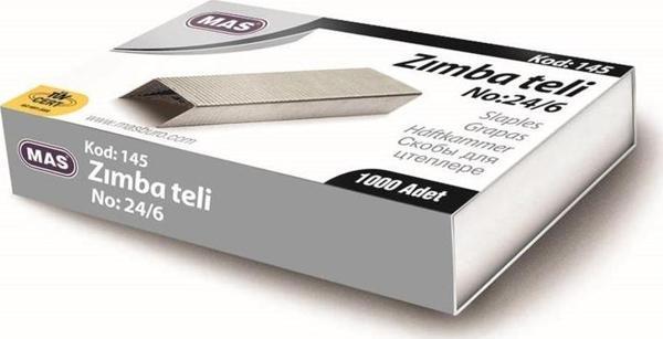Mas Zımba Teli 24/6 Beyaz 145 (10 Kutu) - Image 1