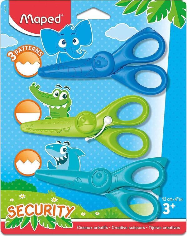 Maped Kidicraft Güvenlikli Makas 3 Lü Blister Paket 12 Cm 981727 - Image 1