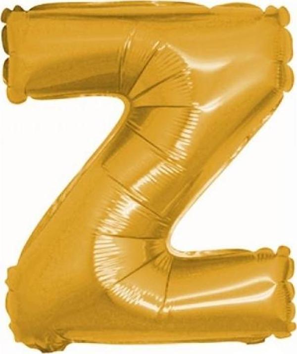 Nedi Folyo Balon 100 Cm Harf Şişirilmemiş Altın (Z Harfi) 02149 - Image 1