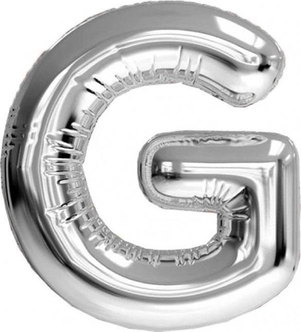 Nedi Folyo Balon 100 Cm Harf Şişirilmemiş Gümüş (G Harfi) 01358 - Image 1