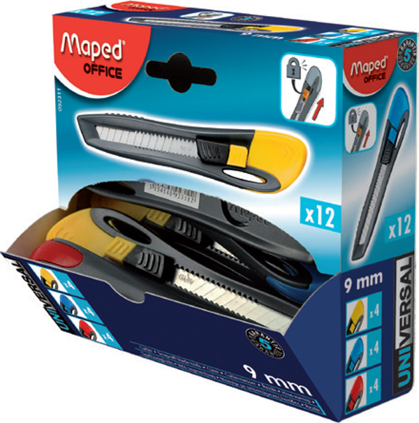 Maped Universal Maket Bıçağı 9Mm Küçük Boy (12 Li Paket) 3154140923112 - Image 1