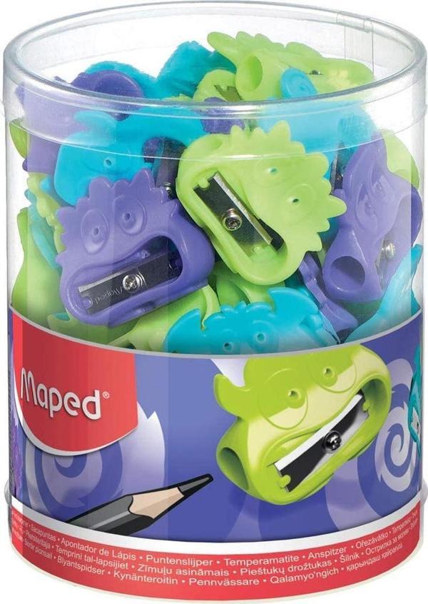 Maped Vivo Fancy Monster Tek Delikli Kalemtıraş (65 Li Paket) 3154140635114 - Image 1