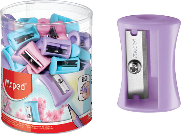 Maped Vivo Pastel Renkli Tek Delikli Kalemtıraş (75 Li Paket) 3154140630119 - Image 1