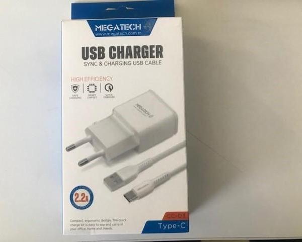 Megatech Cc-03 3.4A Micro Usb Kablo + Ev Şarj Adaptörü Hızlı Şarj - Image 1