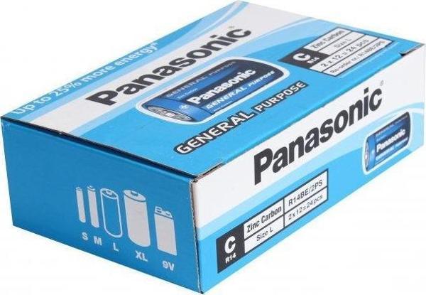 Panasonic C Boy Çinko Orta Pil 24 Lü Pana-03 (1 Paket 24 Adet) - Image 1