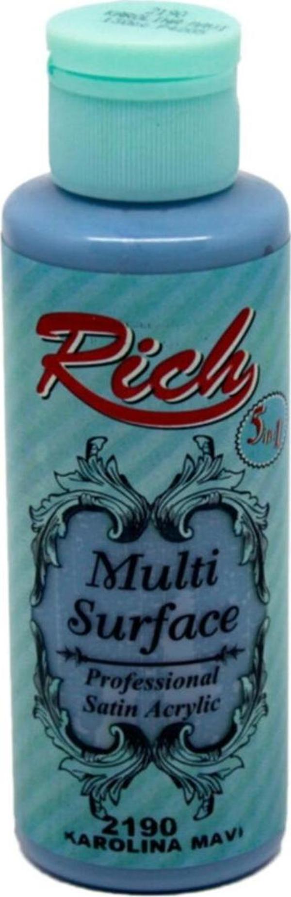 Rich Multi Surface Akrilik Boya 120 Cc Karolina Mavi MLS-120-2190 - Image 1