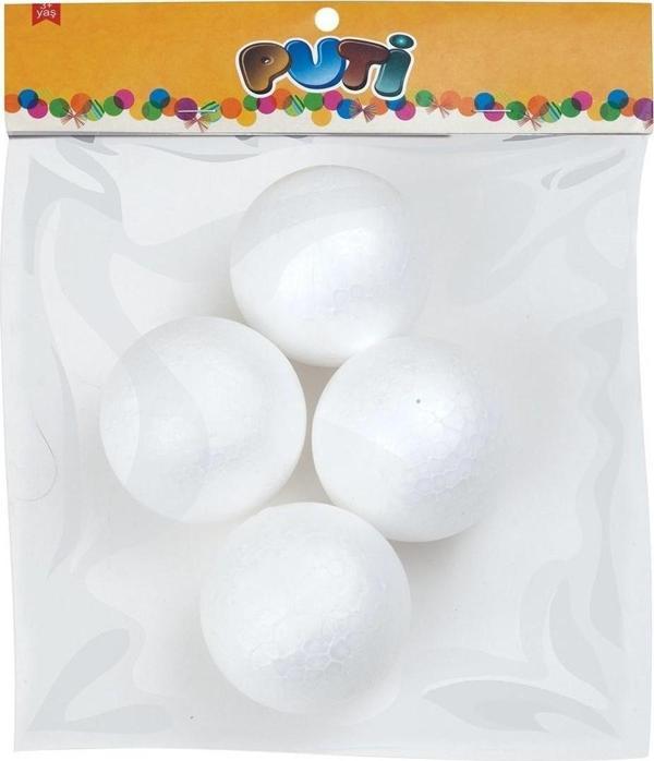 Puti Köpük Top 7 Cm 4780 (4 Lü Paket) - Image 1
