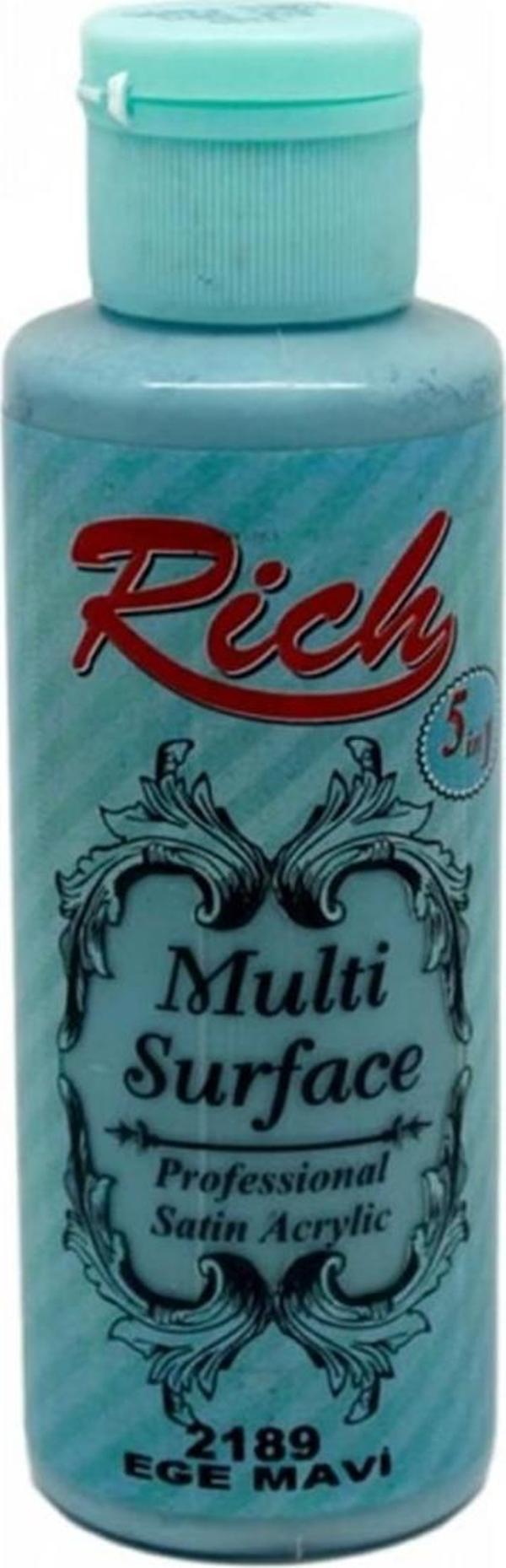 Rich Multi Surfacee Akrilik Boya 120 Cc Ege Mavi MLS-120-2189 - Image 1