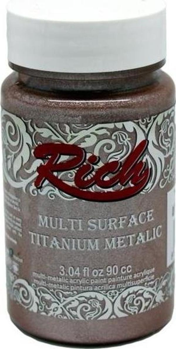 Rich Multi Tıtanıum Metalik Akrilik Boya 90 Cc Antik Pembe 2528 - Image 1