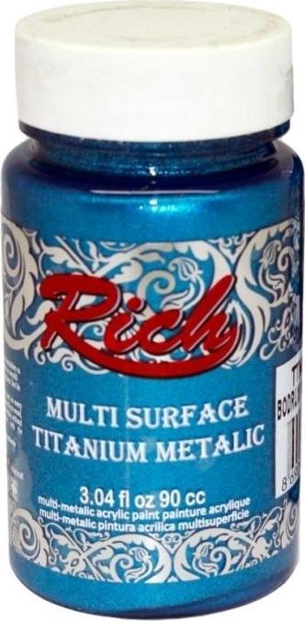 Rich Multi Titanıum Metalik Akrilik Boya 90 Cc Bodrum Mavi 2566 - Image 1