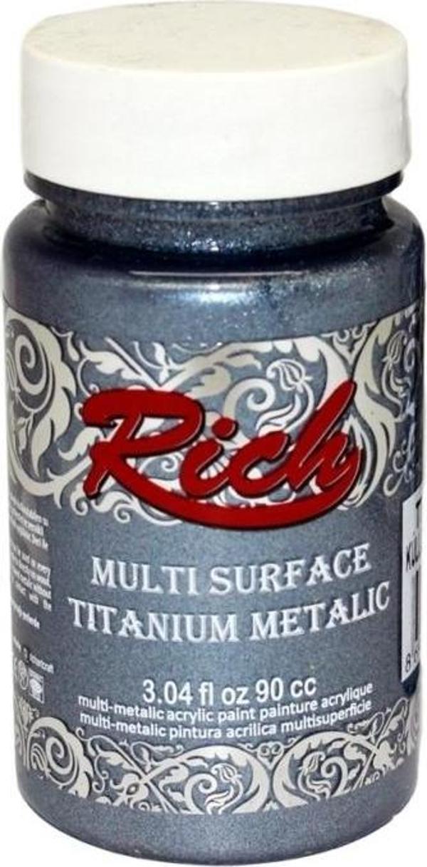 Rich Multi Titanıum Metalik Akrilik Boya 90 Cc Küllü Mavi 2578 - Image 1