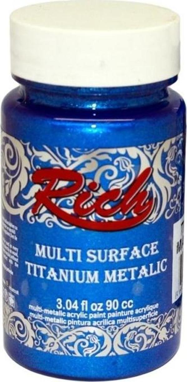 Rich Multi Titanıum Metalik Akrilik Boya 90 Cc Mavi 2562 - Image 1