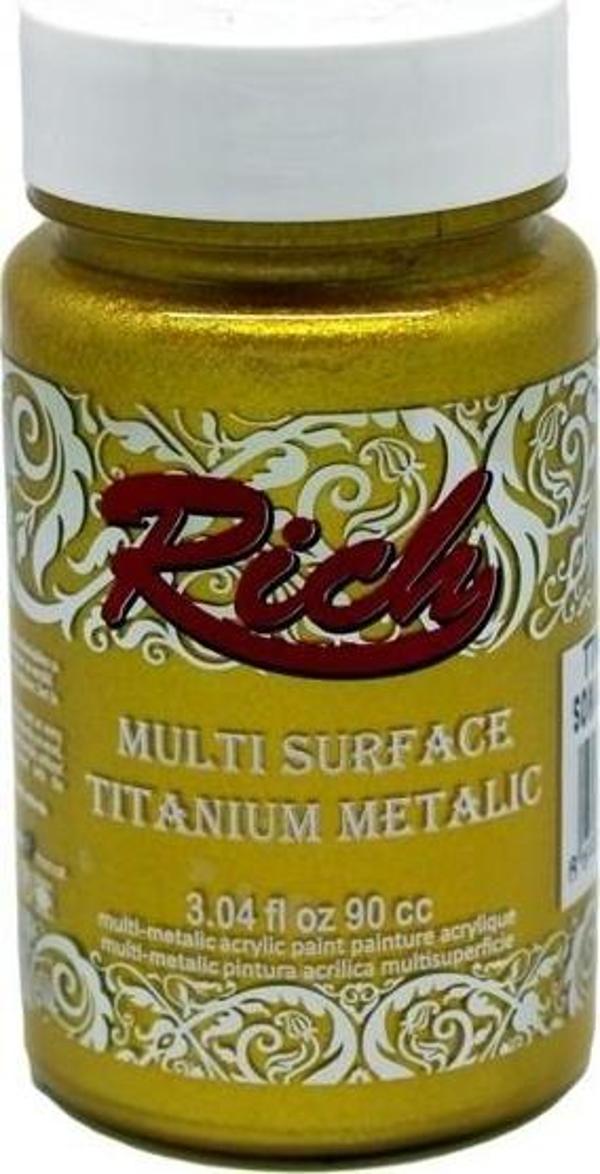 Rich Multi Titanıum Metalik Akrilik Boya 90 Cc Som Altın 2522 - Image 1
