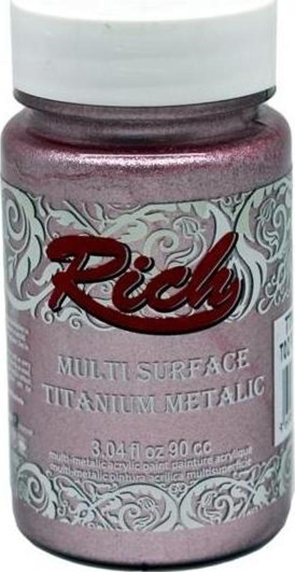 Rich Multi Titanıum Metalik Akrilik Boya 90 Cc Toz Pembe 2556 - Image 1