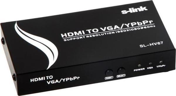 S-Link Hdmı To Vga + Ypbpr Çevirici Adaptör SL-Hv67 - Image 1