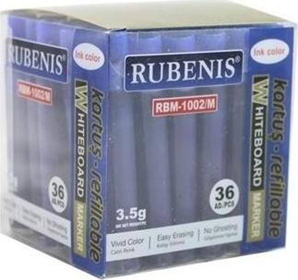 Rubenis Tahta Kalemi Kartuşu Mavi Rbm-1002/M (36 Lı Paket) - Image 1