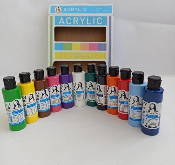 Südor Monalisa Akrilik Boya 12X70 Ml Karışık Set Bulut Mavi SD150-X13 - Image 1