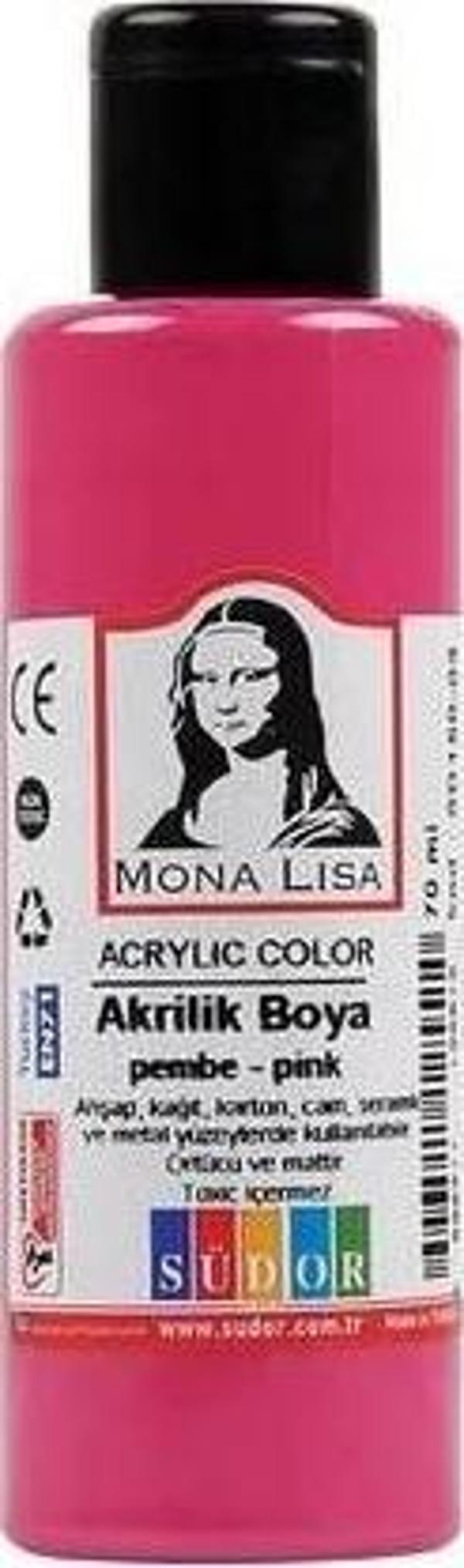 Südor Monalisa Akrilik Boya 70 Ml Gül Sd170-04 (12 Li Paket) - Image 1