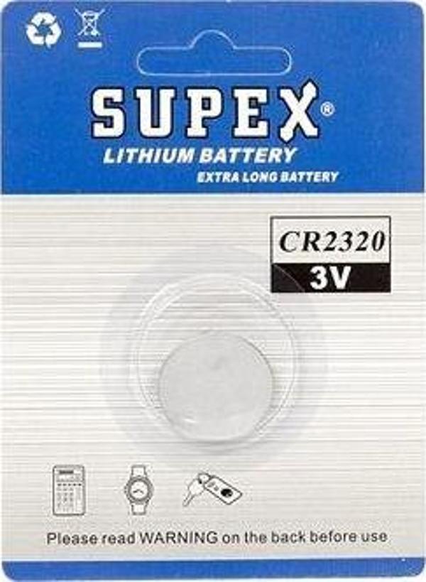 Supex Cr2320 3V Lityum Tekli Paket Pil - Image 1