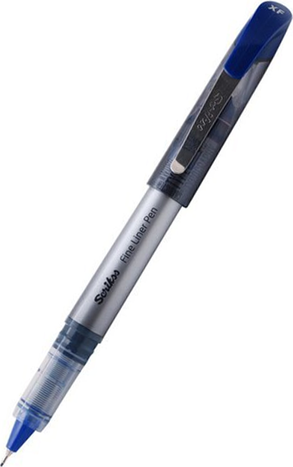 Scrikss Fl-68 Fineliner Keçe Uç Kalem 0.6 Mm Mavi (12 Li Kutu) - Image 1