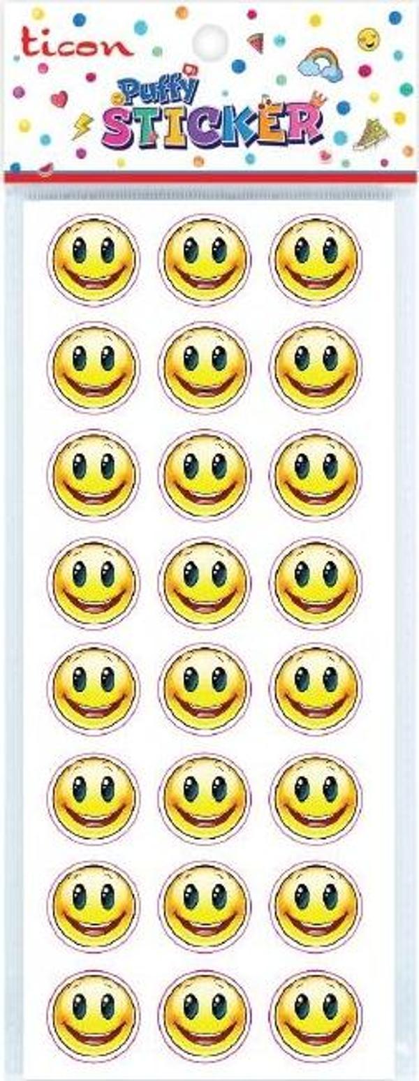 Ticon Puffy Sticker Gülen Yüz Tps-001/11 348868 (20 Li Paket) - Image 1