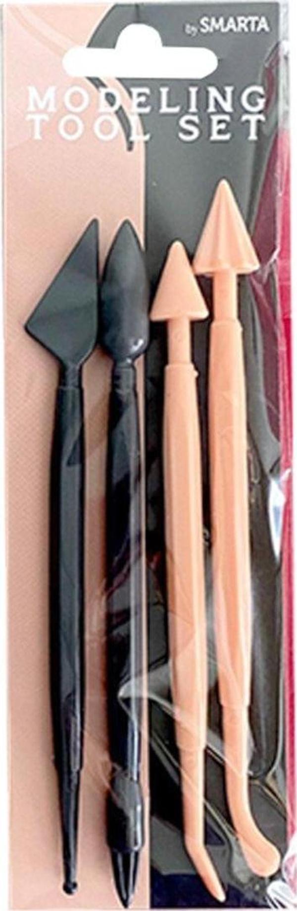 Smarta Model Hamuru El Aletleri - Şekillendirme Seti - Modeling Tool Set 15 Cm 4 Lü AL0416001 - Image 1