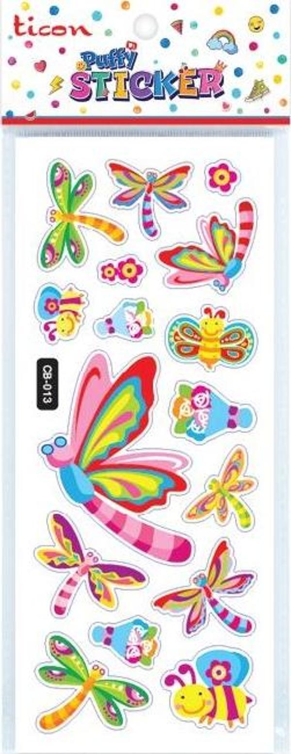 Ticon Puffy Sticker Hayvan Figürleri Tps-007/14 348911 (20 Li Paket) - Image 1