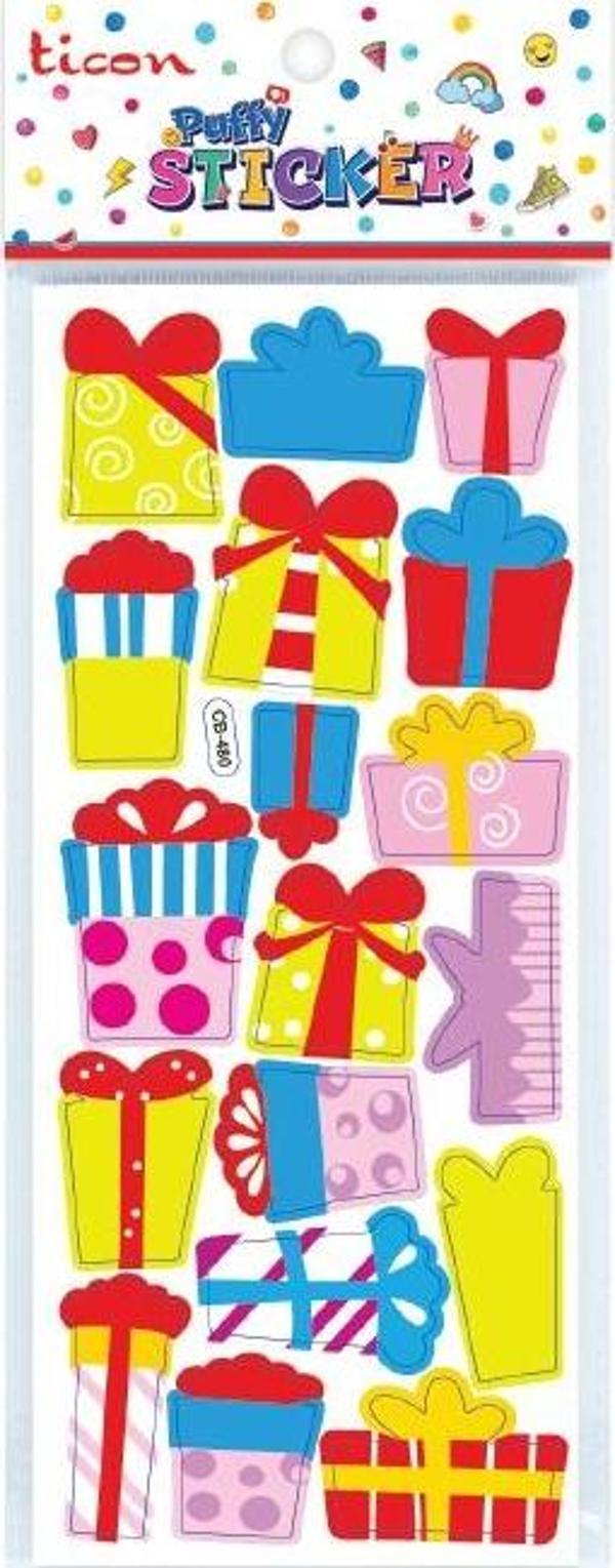 Ticon Puffy Sticker Hediye Paketi Tps-009/13 348932 (20 Li Paket) - Image 1