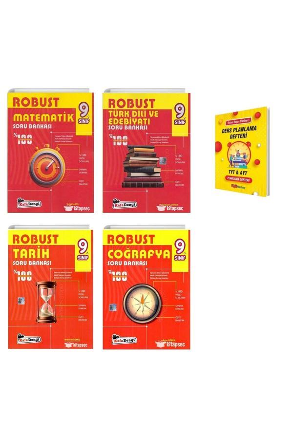 Kafa Dengi Yayınları 9. Sınıf Robust Matematik Edebiyat Tarih Ve Coğrafya 4Lü Set Soru Bankası - Kafa Dengi - Image 1