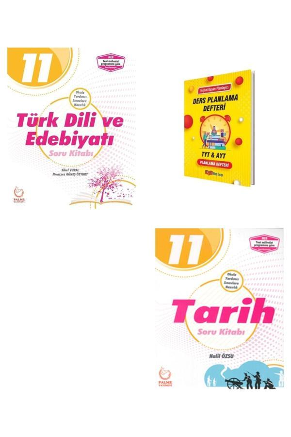 Palme Yayınevi 11. Sınıf Türk Dili Edebiyatı Ve Tarih Soru Kitabı - Palme Yayınları - Image 1